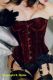 Mode Samt Korsett / Corsage Nobles Bordeaux