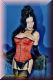 Mode Satin Korsett / Corsage Nobles Rot