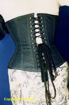 Info von Korsetts Boutique Shop, f&uuml;r, Korsett Stilett Jeans ohne Strapshalter